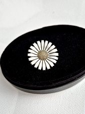 925 Sterling Silber Brosche - Anton Michelsen Margeriten Blüte Gänseblümchen