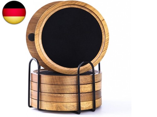 Untersetzer aus holz - untersetzer, &