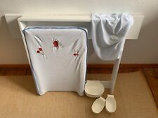 Wickeltischaufsatz für Ikea Hemnes-Kommode mit Zubehör + Laufstall