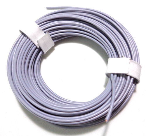 10m litze kabel - 10m, grau
