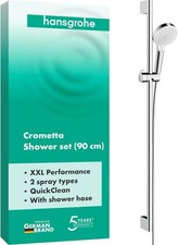 Hansgrohe Crometta - Duschset, runder Duschkopf mit Brausestange 90 cm