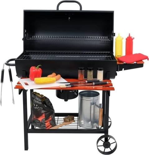 Holzkohlegrill bbq grillwagen - bbq,
