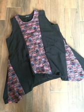 Sarah Santos♥ Tunika Hängerchen Lagenlook Kleid Top Oberteil Zipfel XXL 44 46 48