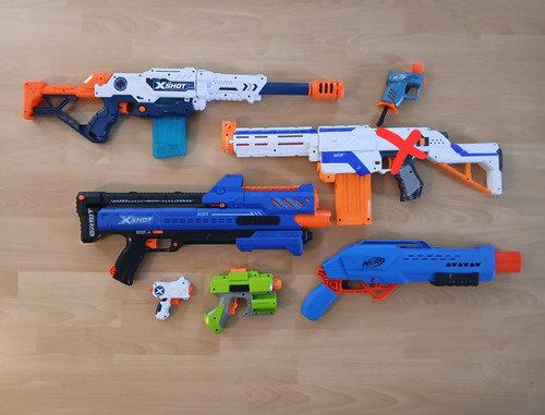 Nerf dartblaster konvolut - dartblaster, konvolut/set