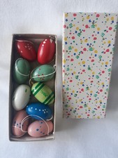 Echt Erzgebirge 9 Ostereier 3,6 cm  TOP ZUSTAND