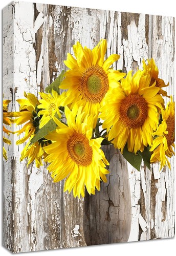 Bild auf leinwand sonnenblumen - leinwand,