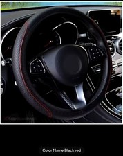 Auto Lenkradbezug Schwarz-Rot