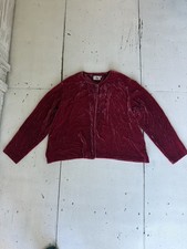 Noa Noa Jacke Bolero Samt Rot Gr. M