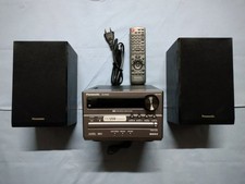 Hi Fi Stereoanlage Panasonic SA PM 04 mit Fernbedienung Boxen und Kabel