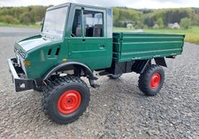 RC Auto Mercedes Benz Unimog Basic 4WD 1:12 RTR Grün Lizenz Produkt