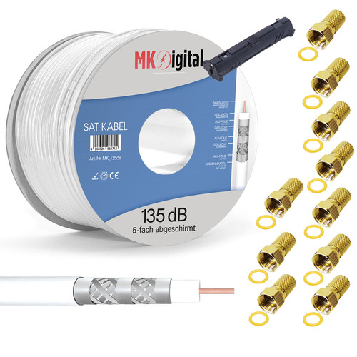 100m sat kabel koaxialkabel - sat,