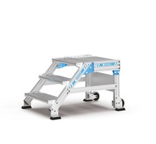 Zarges Podesttreppe Podestleiter Treppe Leiter 4 Stufen 800mm Stufenbreite 45°