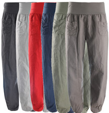 Italy Hose Damen Leinenhose