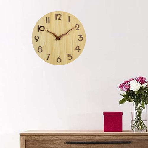 Wanduhr aus holz stumme - aus,