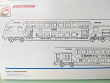 Märklin 43589     Doppelstockwagen- Set, "EUROTRAIN" HO   -ungenutzt- in OVP
