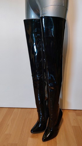 Overknee lackstiefel seduce - overknee,