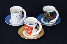 3x Rosenthal Cupola Espressotasse Mokkatasse Sammeltasse Tasse Untertasse