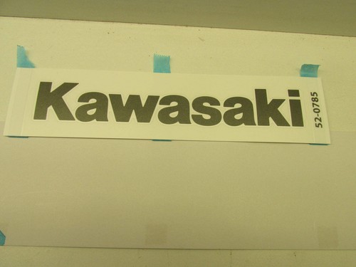 Rechtes tankemblem kawasaki - tankemblem, (kawasaki