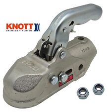 KNOTT K27-A bis 2700kg Kugelkupplung Ø50mm rund 2x 12,5mm mit Muttern