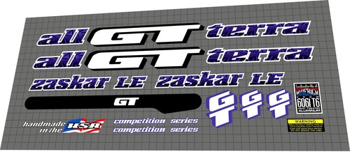 1994 zaskar purple decal - 1994, gt