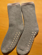 UNISEX **Bremssocken** - kuschelweich - in Grau mit Pastellfarbe - Gr. 35-38