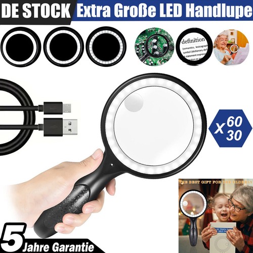Led lupe große handlupe - große,
