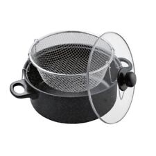 Friteuse Topf mit Sieb Pommes Topf Fritteuse Frittiertopf Camping Ø26cm