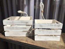 Holz-Hängekiste, Blumenampel