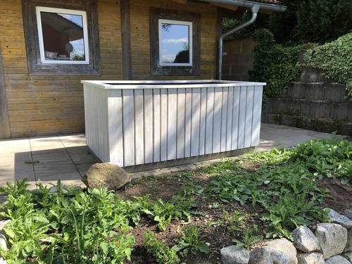 Hochbeet aus lärche - hochbeet,