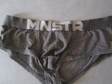 Gay Herren  Slip  Hotpants Manstore  Gr. M / 5 schwarz gelocht