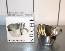 Neu FACKELMANN Fetttrenner Edelstahl Öl Fettabscheider Suppe Sieb Fetttrennkanne