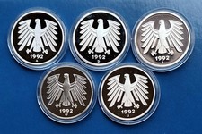 BRD 5 x 5 DM 1992 ADFGJ -