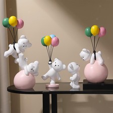Ballon bär figurine - ballon, harz