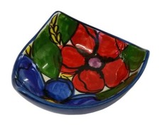 Tri Point Tapas Schale Schale 12 x 5 cm traditionelle spanische Handarbeit Keramik Pottery