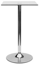 Quadratischer Glastisch 1 m hoch Küche Frühstück Esszimmer Bar Kneipe Restaurant Möbel