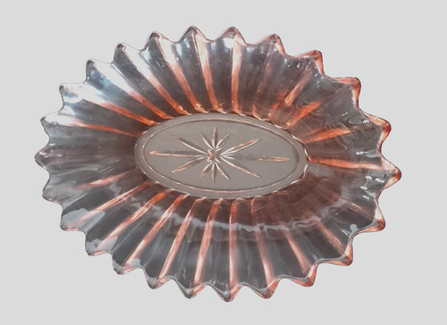 Glas schale 50er jahre - glas,