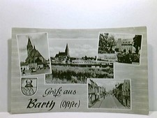 Mehrbild-AK Barth (Ostsee); 4 versch. Ansichten, Stadtwappen; gelaufen 1965