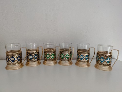 Vintage teegläser aus - aus, der