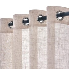 Leinen Vorhang Halbtransparent