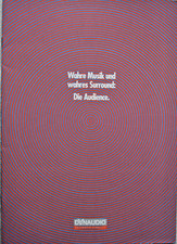 DYNAUDIO KATALOG 12 SEITEN ,VON 1996,AUDIENCE 9, 8, 7,5,AUDIENCE CENTER