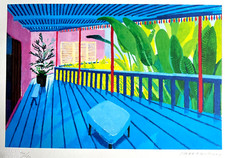 David Hockney Lithographie COA