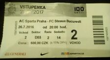 TICKET UEFA CL 2016/17 Sparta Prag - Steaua Bukarest