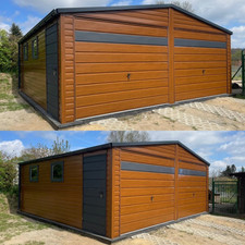 Doppelgarage 6x6 m Blechgarage