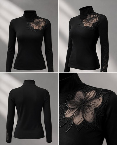 Elegante schwarzes