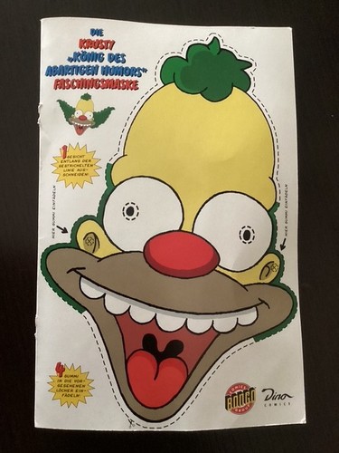 Krusty der klown maske aus - ,