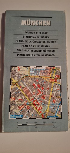 Stadtplan münchen 1990er - münchen,
