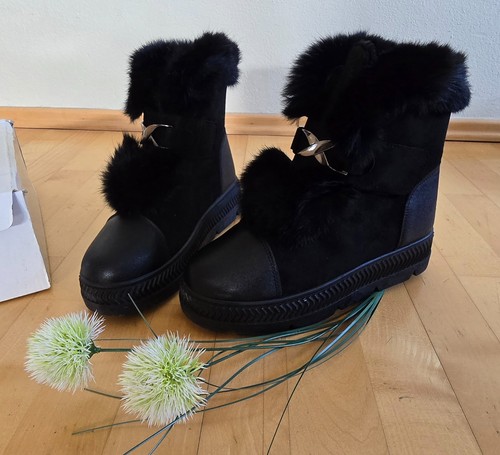 Winterstiefel 38 schwarz - winterstiefel,