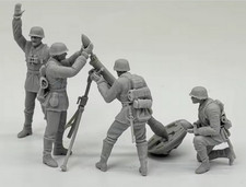 4 Resinfig. 1/35: Mörser 42