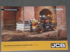 JCB E-TECH elektrischer Kompakt-Teleskoplader Prospekt von 10/2020 ( 12030 )