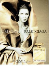 Werbung Advertising 108 1996 Damen Parfum Cristobal by Balenciaga
